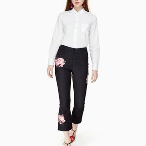 Kate Spade rose kick flare jean